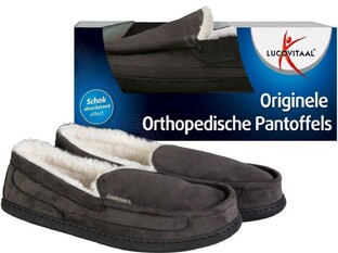 Lucovitaal Orthopedische Pantoffels - Antraciet 1PR Lucovitaal Orthopedische Pantoffels - Antraciet 1PR