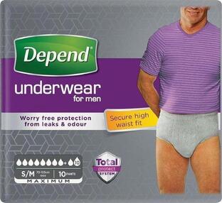 Depend Underwear For Men (S/M) 10ST