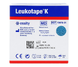 Leukoplast Leukotape K Kinesiotape Blauw 5cmx5m 1ST zijkant verpakking