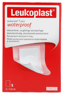 Leukoplast Leukomed T Plus Waterproof Eilandpleister 5ST Leukoplast Leukomed T Plus Waterproof Eilandpleister 5ST