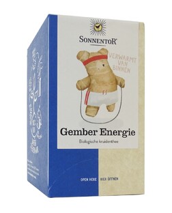 Sonnentor Gember Energie Kruidentheezakjes 18ST Sonnentor Gember Energie Kruidentheezakjes 18ST