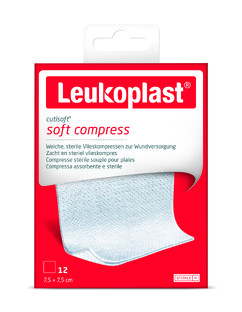 Leukoplast Cutisoft Zachte Kompres 12ST  Leukoplast Cutisoft Zachte Kompres 12ST