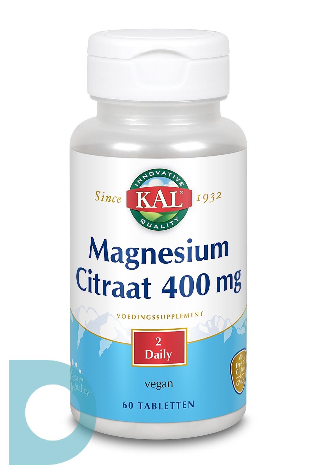 Kal Magnesium Citraat 400Mg Kopen Bij De Online Drogist