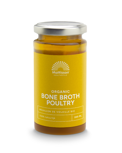 Mattisson HealthStyle Biologische Botten Bouillon - Gevogelte 240ML Mattisson HealthStyle Biologische Botten Bouillon - Gevogelte 240ML