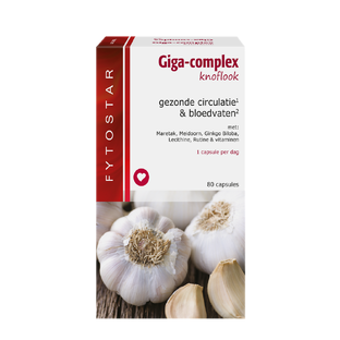 Fytostar Giga-Complex Knoflook Capsules 80CP Fytostar Giga-Complex Knoflook Capsules 80CP