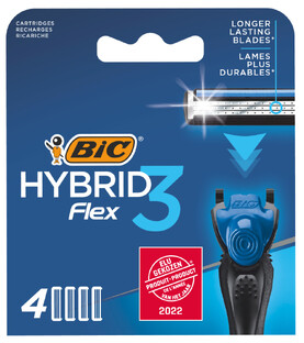 Bic Hybrid Flex3 Scheermesjes 4ST Bic Hybrid Flex3 Scheermesjes 4ST
