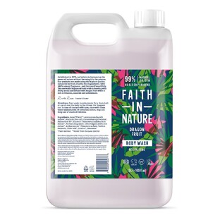 Faith in Nature Bodywash Dragon Fruit Navulverpakking 5LT Faith in Nature Bodywash Dragon Fruit Navulverpakking 5LT