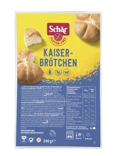 Schar Kaiserbroodjes Glutenvrij 240GR Schar Kaiserbroodjes Glutenvrij 240GR