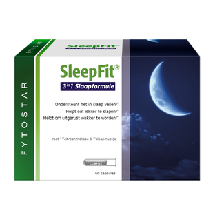 De Online Drogist Fytostar SleepFit 3in1 Slaapformule Capsules 60CP aanbieding