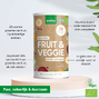 Purasana Vegan Fruit & Veggie Proteïne Poeder 360GRingredi en gebruikswijze