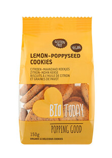 BioToday Koekjes Citroen-Maanzaad 150GR BioToday Koekjes Citroen-Maanzaad 150GR