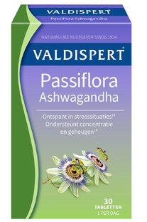 De Online Drogist Valdispert Passiflora Ashwagandha Tabletten 30TB aanbieding