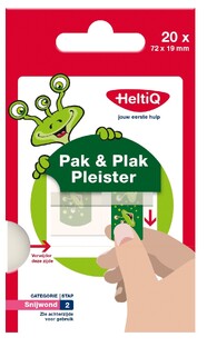HeltiQ Pak & Plak Pleister Groen 20ST HeltiQ Pak & Plak Pleister Groen 20ST