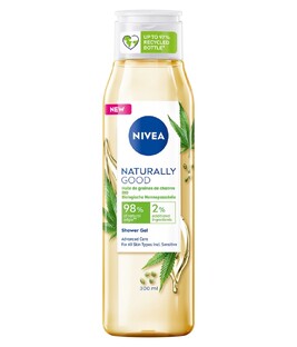 Nivea Naturally Good Hennepzaadolie Showergel 300ML Nivea Naturally Good Hennepzaadolie Showergel 300ML