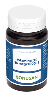Bonusan Vitamine D3 25 mcg/1000IE Capsules 180ST