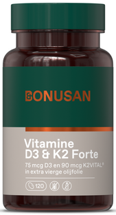 Bonusan Vitamine D3 & K2 Softgels 120SG Bonusan Vitamine D3 & K2 Softgels 120SG
