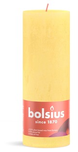 Bolsius Stompkaars Sun Yellow 190/68 1ST  Bolsius Stompkaars Sun Yellow 190/68 1ST