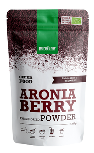 Purasana Vegan Aronia Berry Poeder 200GR Purasana Vegan Aronia Berry Poeder 200GR