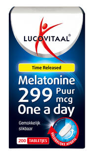 De Online Drogist Lucovitaal Melatonine Puur 299 mcg Tabletten 200TB aanbieding