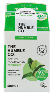 The Humble Co. Natural Mouthwash Fresh Mint 500ML The Humble Co. Natural Mouthwash Fresh Mint 500ML