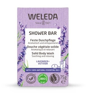 Weleda Shower Bar Lavender + Vetiver 75GR Weleda Shower Bar Lavender + Vetiver 75GR