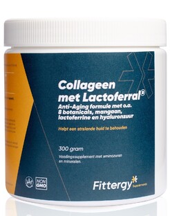Fittergy Collageen met Lactoferral Poeder 300GR Fittergy Collageen met Lactoferral Poeder 300GR