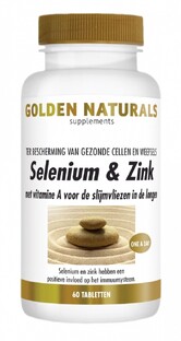 Golden Naturals Selenium & Zink Tabletten 60VTB Golden Naturals Selenium & Zink Tabletten 60VTB