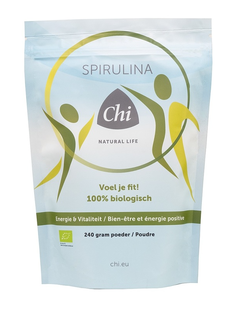 Chi Natural Life Spirulina Poeder Biologisch 240GR Chi Natural Life Spirulina Poeder Biologisch 240GR