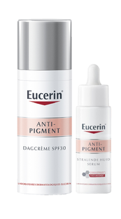 De Online Drogist Eucerin Eucerin Anti-Pigment Combiset - Dagcrème en Stralende Huid Serum aanbieding