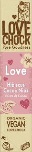 Lovechock Bar Love Hibiscus Cacoa Nibs Biologisch 40GR